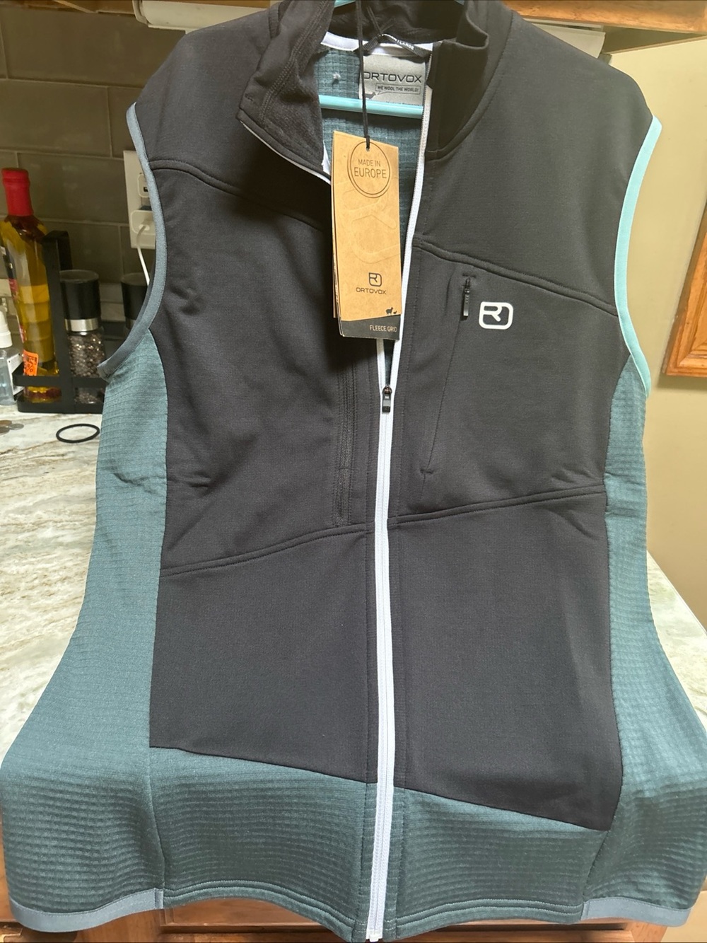 Ortovox Merino Wool Blend Fleece Light Full Zip hiking Women L New Outdoor